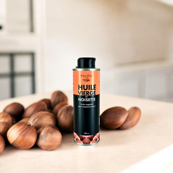 Georges Vivier : Huile vierge de Noisette, huile végétal pour assaisonnement 250ml – Image 2