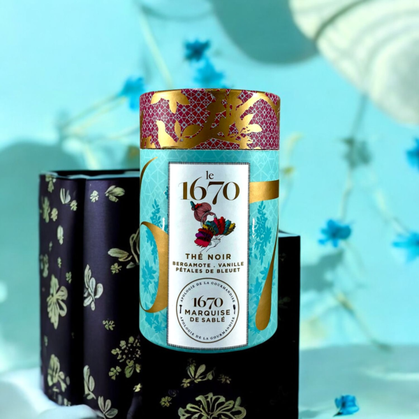 La Sablésienne : Thé noir Bergamote, Vanille et Pétales de Bleuet, en vrac