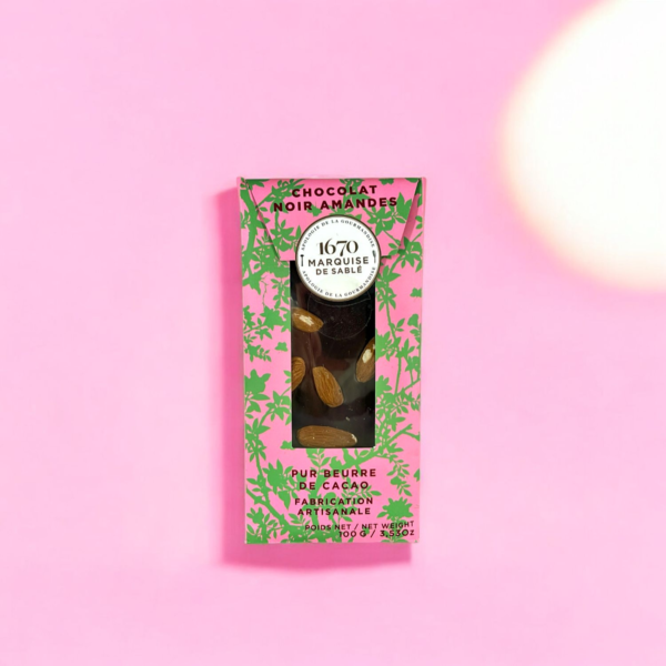 La Sablésienne : Tablette de Chocolat noir Amandes – Image 2