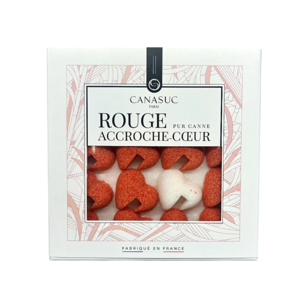 Canasuc : Sucres Boite fenêtre « Rouge Accroche Coeur »