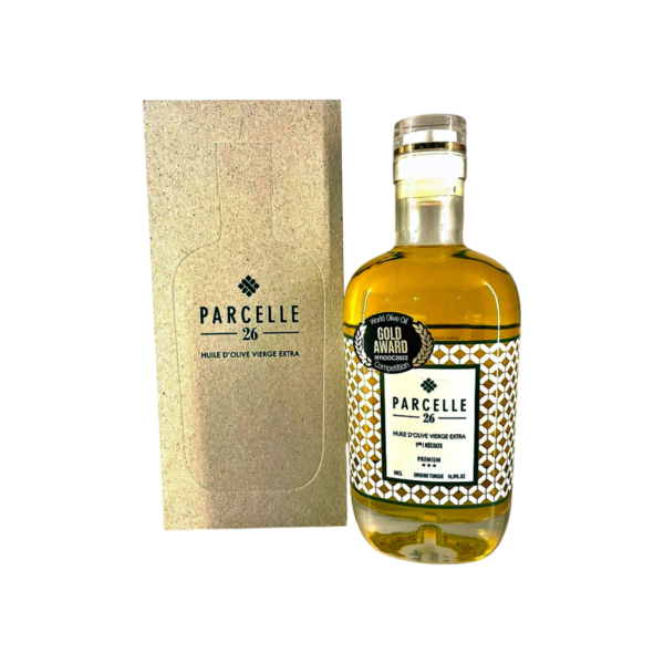 Parcelle 26 : Huile d'olive Vierge extra, 1ère récolte, Tunisie