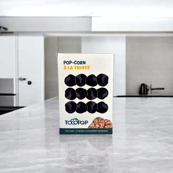 Tocopop : Popcorn à la Truffe, Maïs sans OGM, sans colorant, sans additif ni conservateur, France