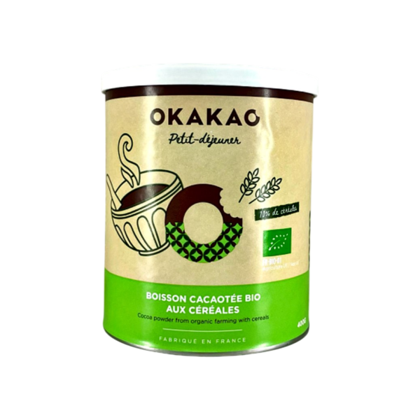 Okakao : Poudre de Cacao aux céréales BIO