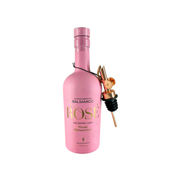 Greenomick : Vinaigre Balsamique Rosé, Bouteille en céramique,avec bec verseur