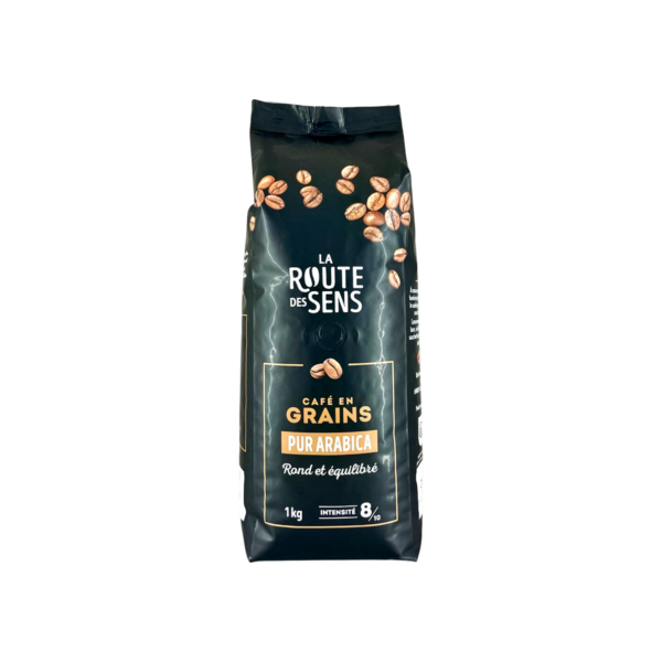La Route des Sens : Café " Pur Arabica", en grains intensité 8
