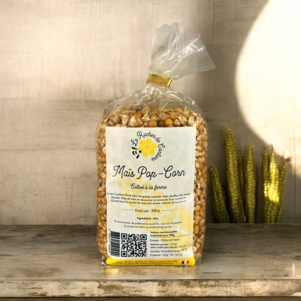 Le Rucher de Cantiers : Maïs Popcorn, cultivé à la ferme