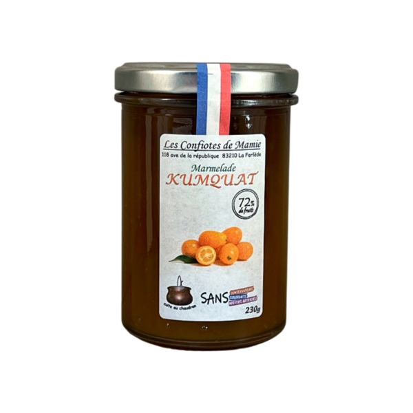 Les Confiotes de Mamie : Confiture Kumquat, sans conservateurs, sans colorants, sans additifs artificiels, 72% de fruits