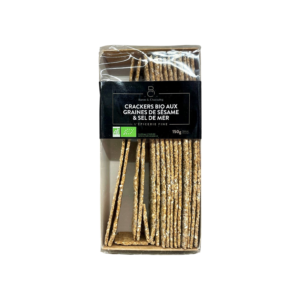 Baron & Chassaing : Crackers Bio aux graines de Sésame & Sel de mer
