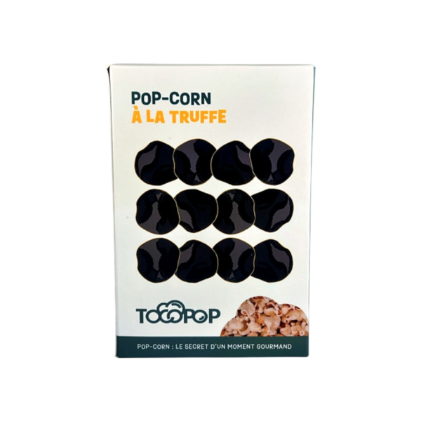 Tocopop : Popcorn à la Truffe, Maïs sans OGM, sans colorant, sans additif ni conservateur, France