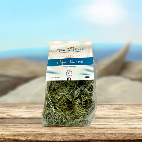 Hermine dorée : Tagliolini Algue marine, fabriqué en Bretagne – Image 2