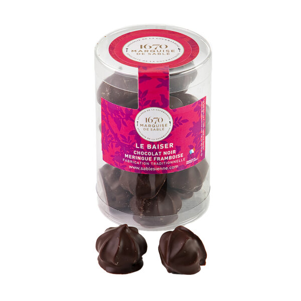 La Sablésienne : Le Baiser Chocolat noir Meringue Framboise