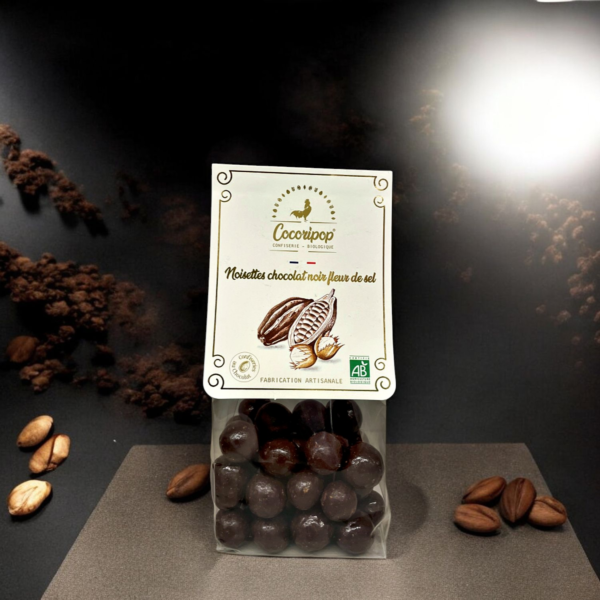 Cocoripop : Noisettes Chocolat noir Fleur de sel, BIO – Image 2