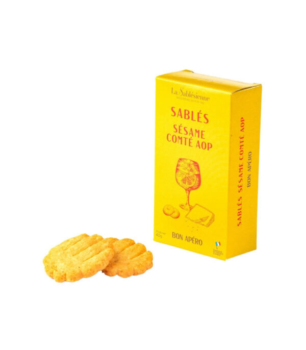 La Sablésienne : Sablés salés Sésame Comté AOP
