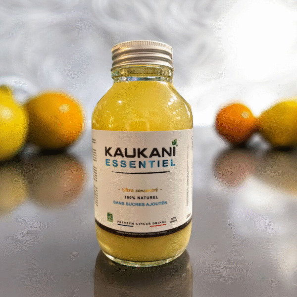 Kaukani : Sirop concentré de gingembre 100% naturel sans sucres ajoutés 25cl